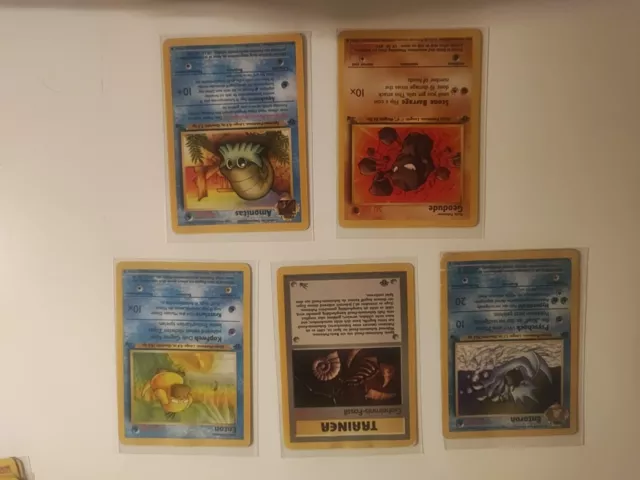 Pokemon Karte Card Sammlung Fossil 1. Edition Enton Entoron Geodude Wotc LP