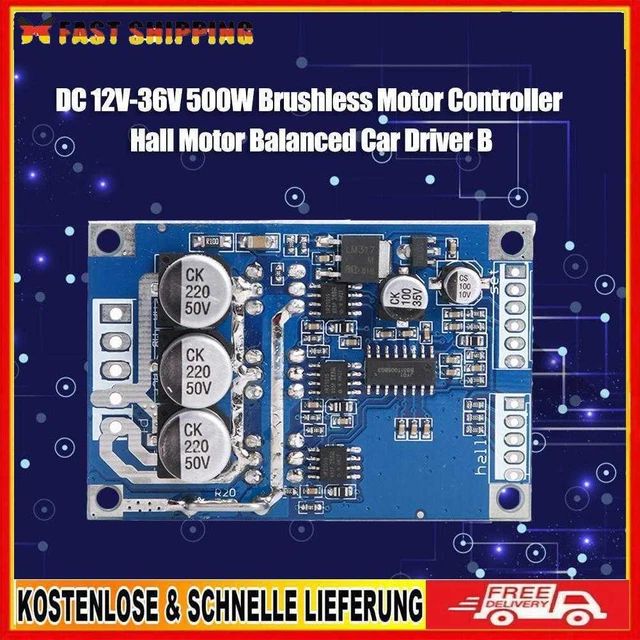 Scheda guida auto bilanciata motore Hall DC 12V-36V controller motore DC brushless