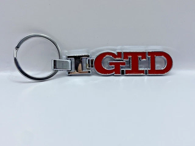 Red Metal Volkswagen GTD Keyring VW Golf GTD Badge Keyring Key Chain Gift