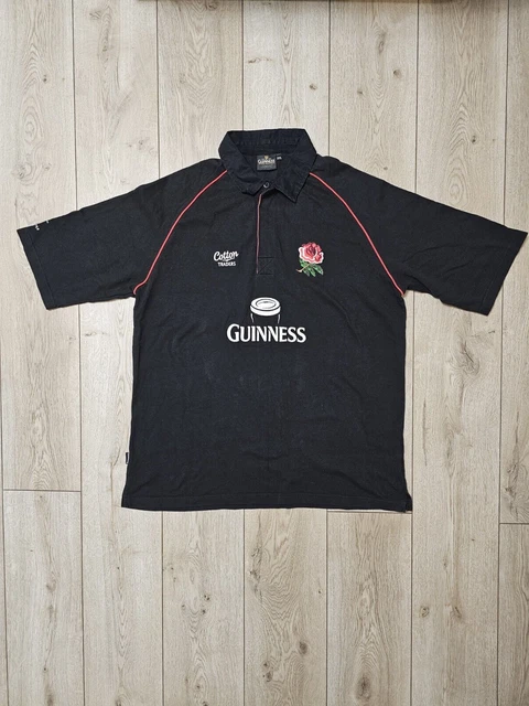 Maillot rugby manches longues vintage années 1980 - vert jaune et noir taille 46 - France