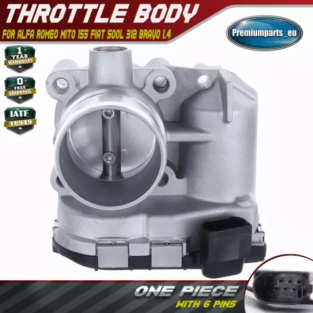 Throttle Body for Alfa Romeo MiTo 155 Fiat 500L 312 Bravo II Lancia 1.4 55187316