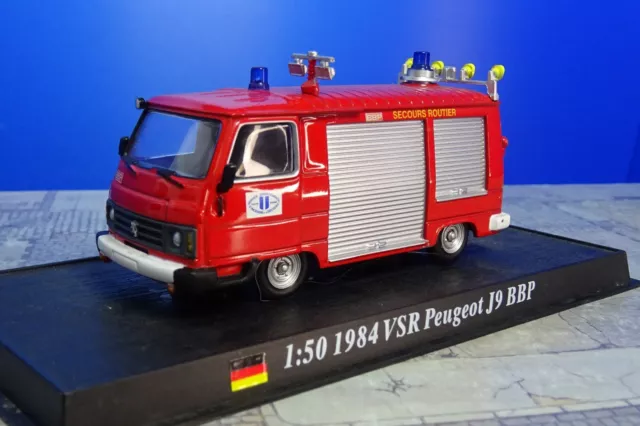 Del Prado 1:50 1984 Feuerwehr VSR Peugeot J9 BBP Feuerwehr Sammeln VS120