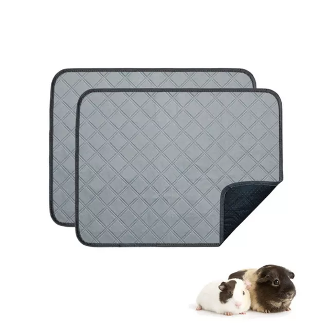 2Pcs Washable Dog Pads Reusable Puppy Training Pads Non-Slip 60x45cm Light Gray