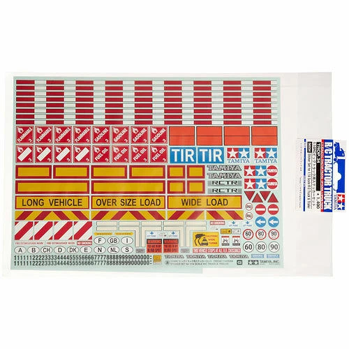ENSEMBLE D'AUTOCOLLANTS TAMIYA 56534 pour camion et remorque R/C