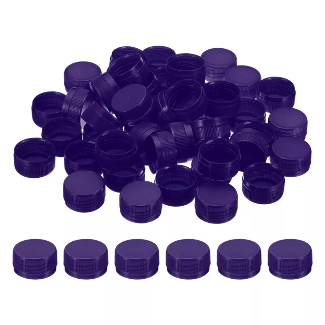 1.2inch Plastic Bottle Caps for Crafts, 200Pcs Bottle Screw Lids, Purple