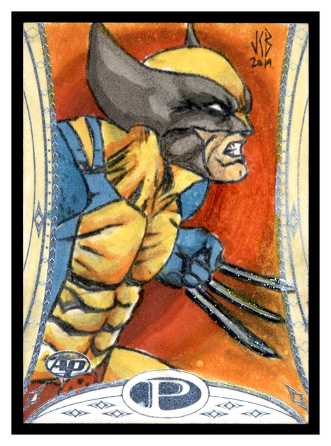 2014 Upper Deck UD Marvel Premier 1/1 Sketch AP Wolverine Jeffrey Benitez JS