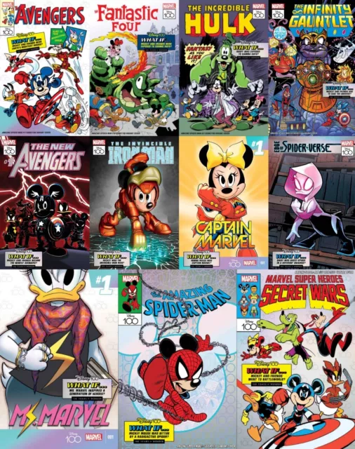 Amazing Spider-Man What If? Disney100 Comic Book Set Of 11 Marvel