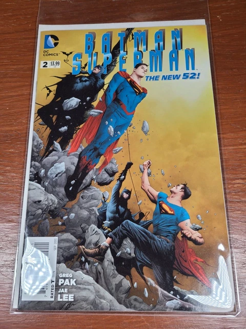 Batman Superman #2 (New 52 DC Comics) 1st Print NM/ M Bagged/ Boarded