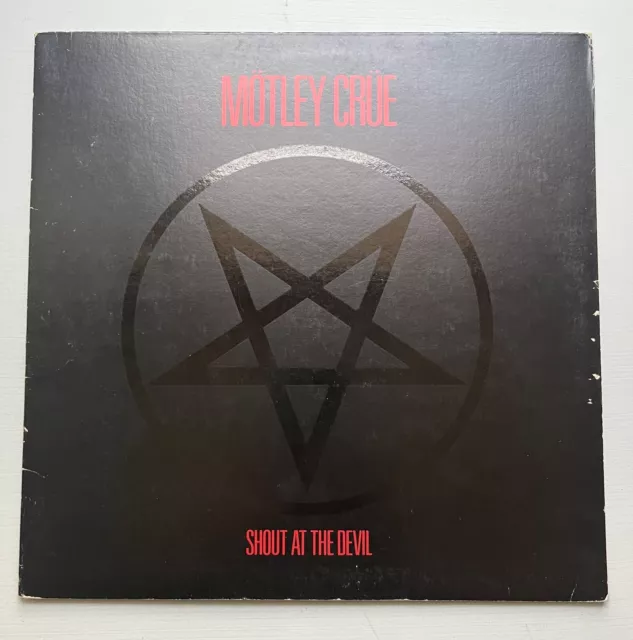 MOTLEY CRUE-Shout At The Devil~ORIG. 1983 ELEKTRA Vinyl LP~INSERT~