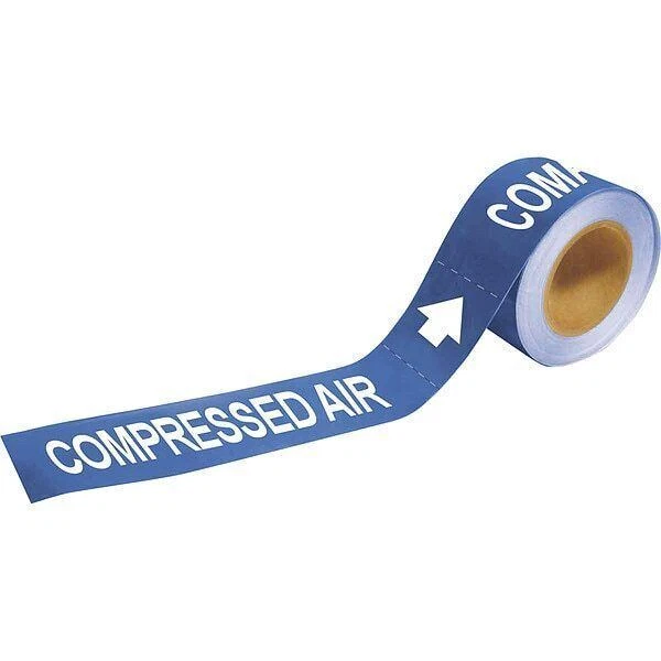 BRADY Pipe Marker, Compressed Air, 2 In.H, 73875