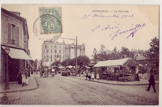 CPA Asnieres Rue de la Station (1313730