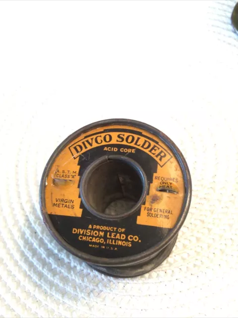 2 1LB VINTAGE Spools Bow .100 Acid and Standard NYS .125 NOS Rosin