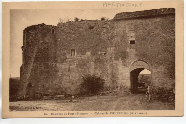 MARTINCOURT - Meurthe et Moselle - CPA 54 - le Chateau de Pierrefort XIVeme S.