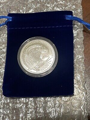 1 oz Double Eagle IN GOD WE TRUST .999 silver bullion IN CAPSULE & GIFT POUCH