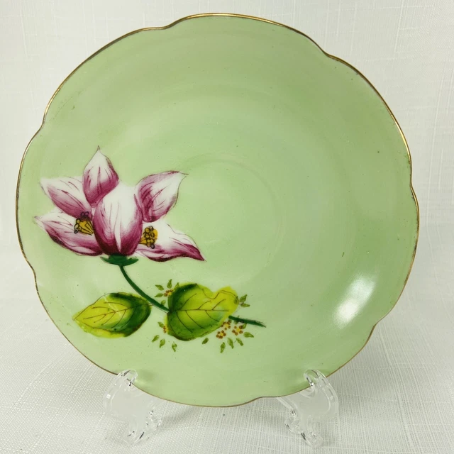 Vintage UCAGCO China Saucer Hand Painted Floral Pattern Japan - MINT CONDITION