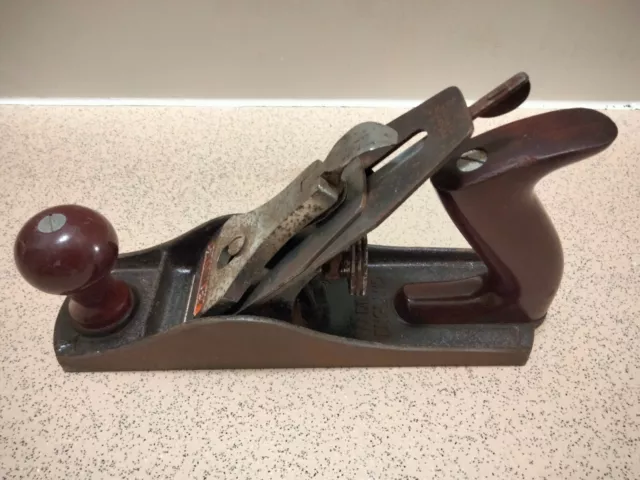 Vintage Stanley Bailey No. 4 Smoothing Plane Carpenters Tool Made in England