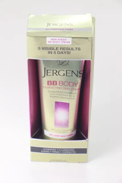 6 PACK Jergens BB Body Perfecting SkinCream LIGHT 7.5 fl oz U57B