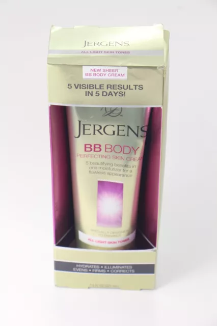 6 PACK Jergens BB Body Perfecting SkinCream LIGHT 7.5 fl oz U57B