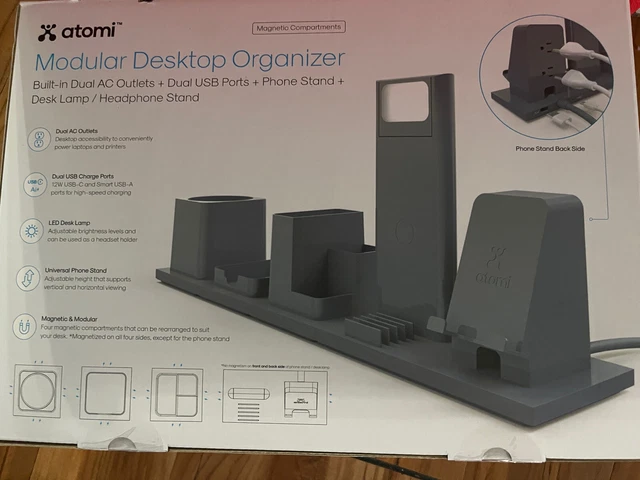 Atomi Magnetic Modular Desktop Organizer