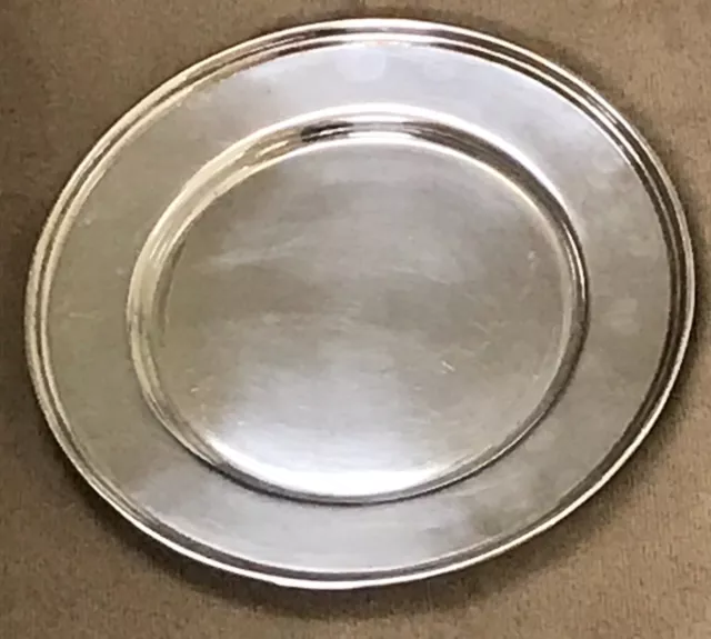 Set of 6 Vintage YUCHANG Sterling Silver Bread & Butter Plates, circa 1920's