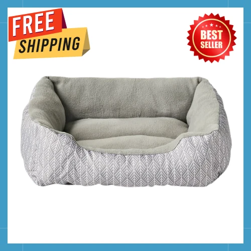 Dog Bed Cat Bed Small Cuddler, Soft, Cozy, Gray