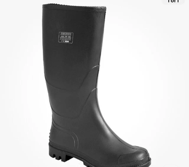 Pvc Boot W9 MEN'S PORTWEST FW90 PVC Waterproof Slip-Resistant Non-Safety Wellington ...