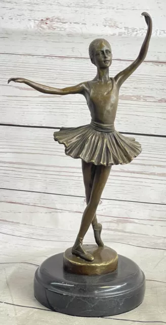 Modern Mittelhoch Jahrhundert Abstrakte Bronze Ballerina Figur Skulptur Kunst