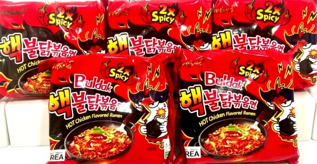 Samyang Spicy Hot Chicken Flavor Korean Ramen  Fire Noodle Challenge
