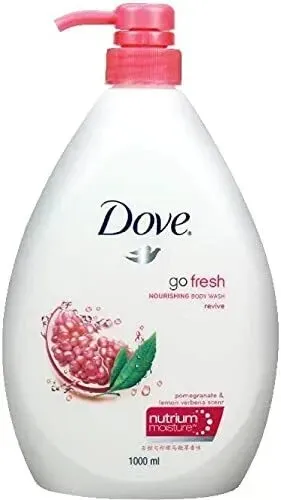 Jumbo size 1000ml dove go fresh renew nourishing body wash raspery & lime scent
