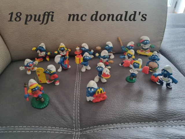 Puffi Serie Mc Donald's 18 Pezzi