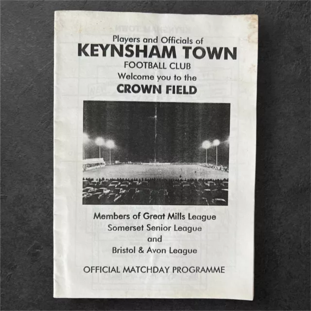 Keynsham Town v Bristol Rovers 1993-94 Pre Season Friendly Programme Crown Field