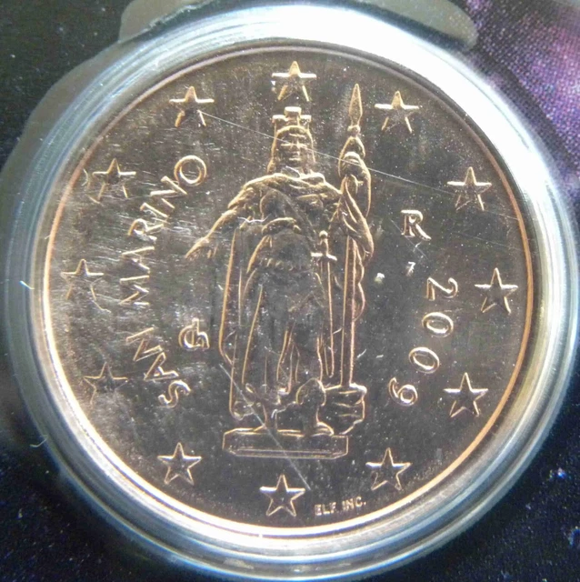 SAINT MARIN - 2 CENT EURO BU 2009 - Pièce encore scellée