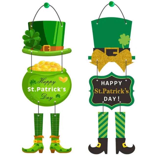 Green St. Patrick's Day Pendant Irish Hanging Ornaments New Door Hanger  Party