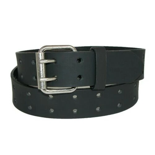Ceinture Homme En Cuir 38mm - Double Volet Avec Boucle Alliage - Neuf Avec étiquette