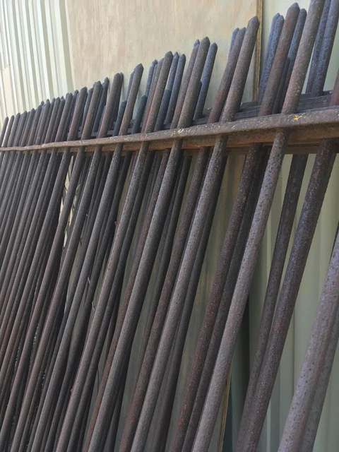 Vintage Reclaimed Architectural Salvage Tall Privacy Heavy Cast Iron Fencing