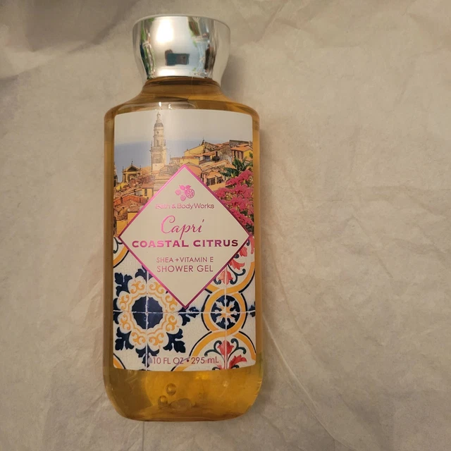 Gel de ducha cítricos costeros Bath Body Works Capri 10 fl oz karité vitamina E aloe