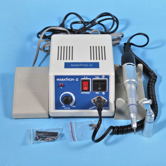 Dental Marathon Micromotor 35K RPM Polisher w/ Straight Contra Angle Handpiece