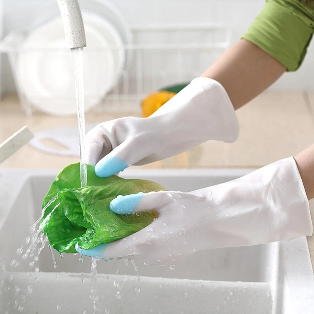 Non-slip Cleaning Gloves Thin Rubber Gloves Dishwashing Gloves  Kitchen