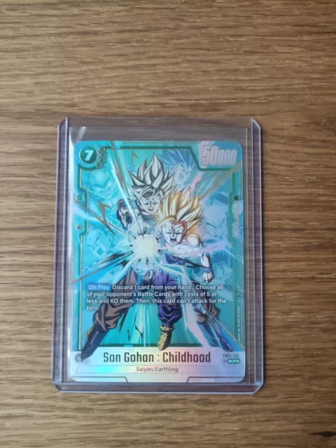DRAGON BALL SUPER Card Game Fusion World SCR Son Gohan: Childhood FB01-140 EUR 60,00 - FR