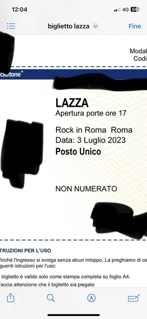 biglietto concerto di lazza rock in roma 3 luglio