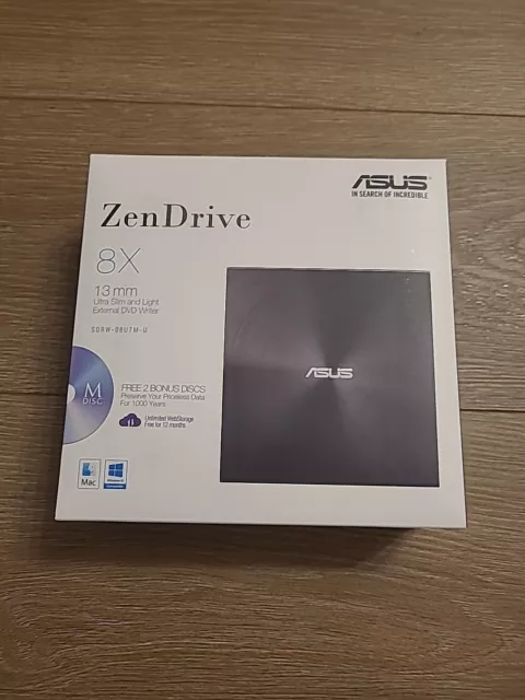 Asus Zen Drive SDRW-08U7M-U 8x DVD Slim Brenner MDisk USB2.0 Schwarz