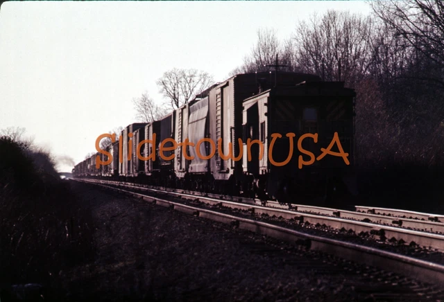 Vtg 1976 Orig Photo Train Slide Caboose X2H027