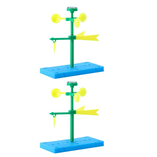 2 SETS EXPERIMENT Accessory Wind Indicator Vane Educational Model Toy £ ...