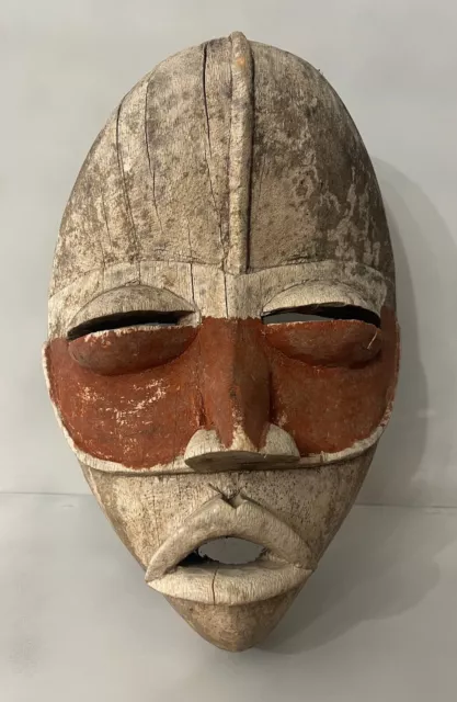 Antico Maschera Dan Diomandé Verso 1975 Costa D'Avorio Africa