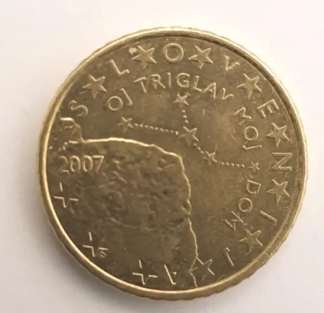 50 Euro Cent Münze Slowenien 2007 Kursmünze Umlaufmünze Slovenija