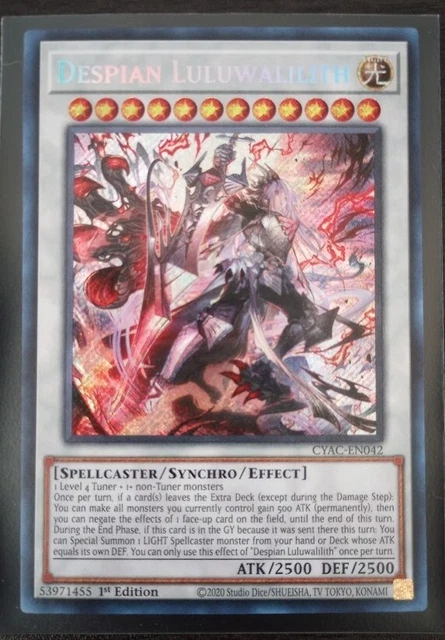 Despian Luluwalilith Secret Rare Inglés Yugioh