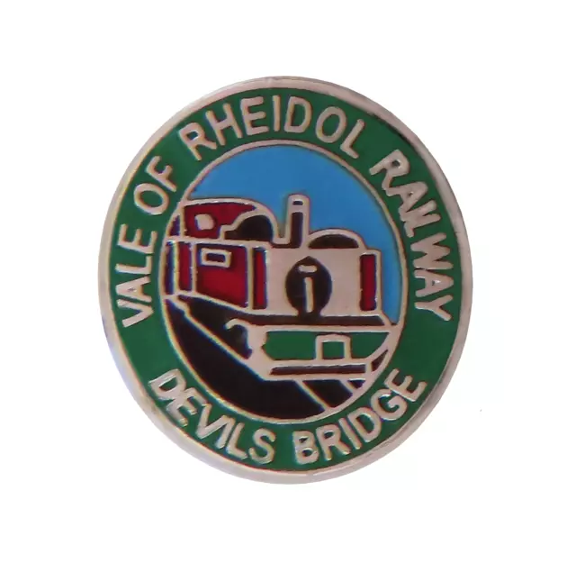 Devil's Bridge Vale Di Rheidol Ferrovia Locomotiva a Vapore Galles Spilla Badge