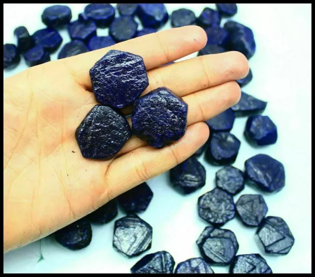 5000 Cts Natural Huge Blue Sapphire Certified Gemstone Dyed Rough Lot 3