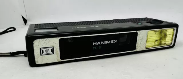 Vintage Hanimex 110 IF Camera - With Built In Flash - Cosmetically Rough Cond