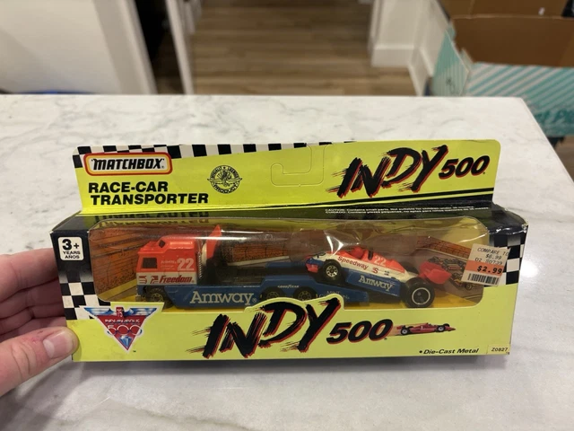 AMWAY #22 RACE CAR TRANSPORTER MATCHBOX INDY 500 75th INDIANAPOLIS